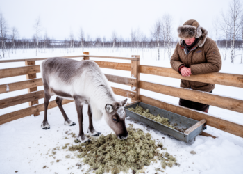 Feeding reindeer in enclosures linked to diarrhoea, survey of herders finds