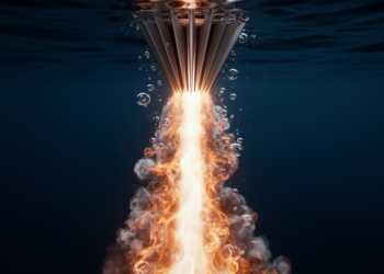 Simulations Reveal How Deep Water Squeezes and Destabilizes Aerospike Rocket Jets