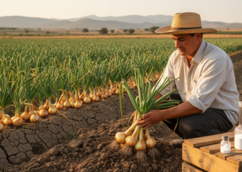 Zinc oxide nanoparticles boost shallot yields in semi-arid field trials