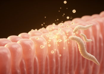 Parasite Larvae and Their Vesicles Push Gut Cells in Opposite Directions in Lab Study
