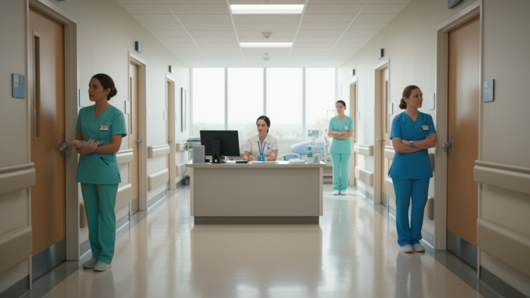 Competency-gated three-level nurse deployment pool shows structured staffing pathway in single-hospital evaluation