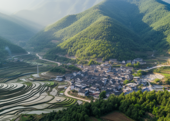 Production, Ecological and Living Spaces Shifted Across a Chinese Mountain Area Over Two Decades