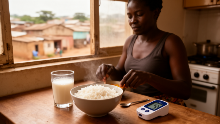 Refined-Grain and Sweet-Dairy Diet Linked to Poor Blood Sugar Control in Kinshasa Adults With Type 2 Diabetes