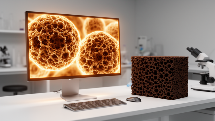 AI Learns to Design Lignin Foams From Pictures and Predicts Their Strength