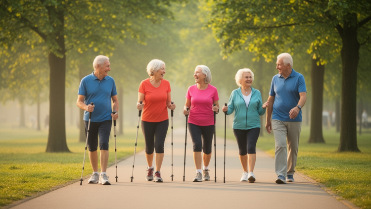 Walking sports may boost physical and psychosocial health in older adults, review finds