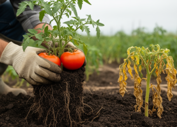 Soil bacteria curb Fusarium wilt in tomato, but silicon backfires