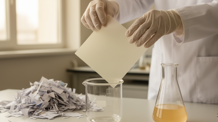 Waste paper turned into cellulose acetate boosts antifouling performance of PES membranes