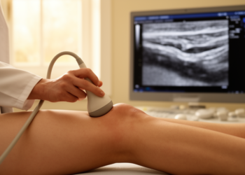 Ultrasound tracks knee cartilage loss but falls short of MRI precision