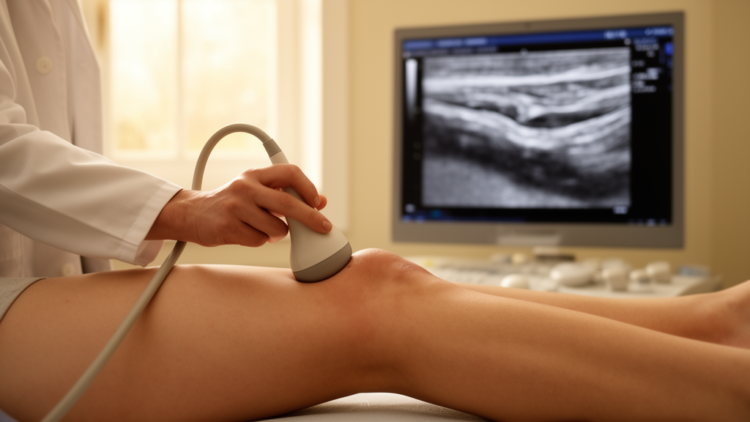 Ultrasound tracks knee cartilage loss but falls short of MRI precision