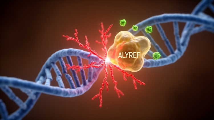 RNA Chaperone ALYREF Hijacks Poly-ADP-Ribose at DNA Breaks and Slows Repair in Tumor Cells
