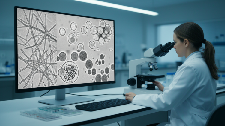 Deep learning tool reads 13 fungal morphotypes from plain microscope images