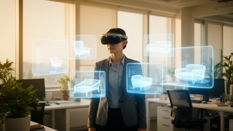 Mixed reality office reads bodies and moods to reshape virtual space
