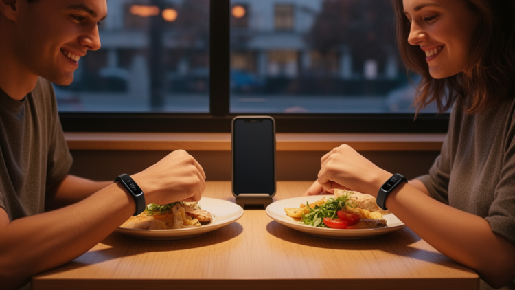 Sharing heart-rate feedback online may sync meal partners' heart rhythms, small trial finds