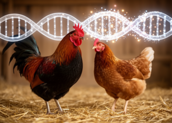 Chicken genome study reveals males pass on twice as many new mutations as females