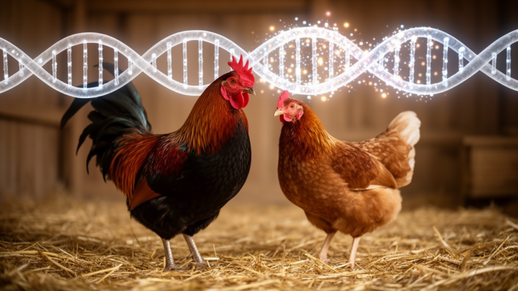 Chicken genome study reveals males pass on twice as many new mutations as females