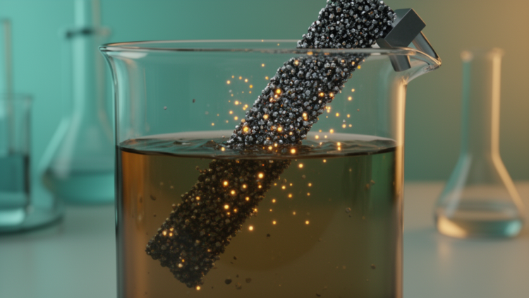 Magnetic fungal–MOF composite strips cadmium from industrial wastewater