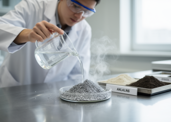NaOH or KOH? Alkali choice reshapes ash surfaces for greener aluminum composites