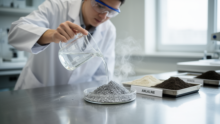 NaOH or KOH? Alkali choice reshapes ash surfaces for greener aluminum composites