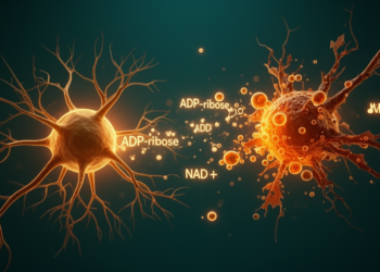 ADP-ribose, an NAD+ catabolite, drives neuronal ferroptosis through ENT2 inhibition