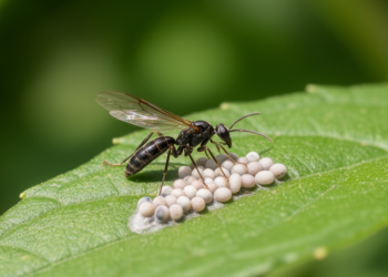 Egg chemicals guide a tiny wasp's hunt for pest moth eggs