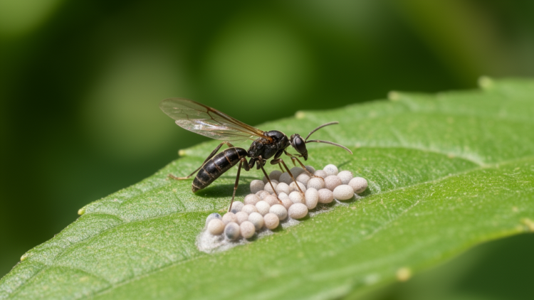Egg chemicals guide a tiny wasp's hunt for pest moth eggs