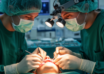 Surgeons map final venous outflow routes in submental island flap reconstruction