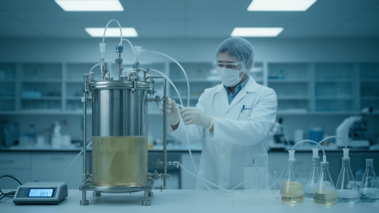 Model-guided low-temperature fermentation boosts enzyme output in yeast