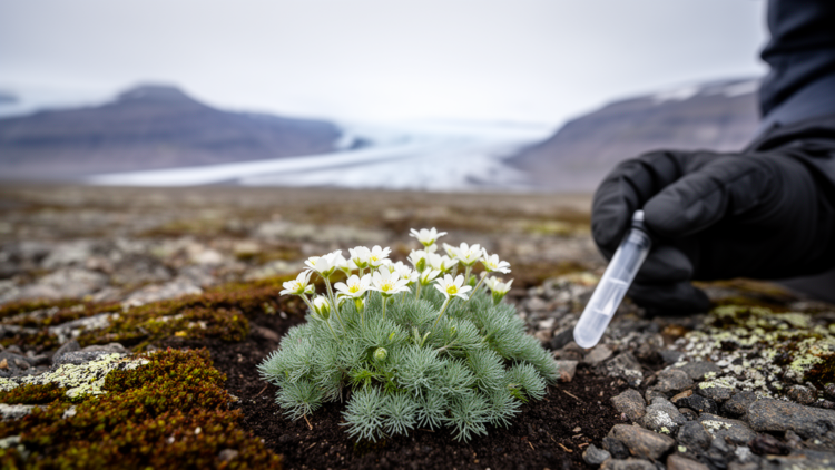 Genome-wide SNPs and metabolites reveal regional differentiation of Svalbard's dominant tundra plant