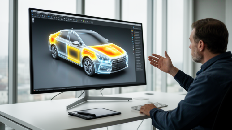 Simulation Reveals Which Parts of a Vehicle Are Best for Pedestrian Displays