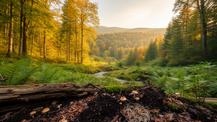 Plant trait turnover and microbe networks drive forest multifunctionality across landscapes
