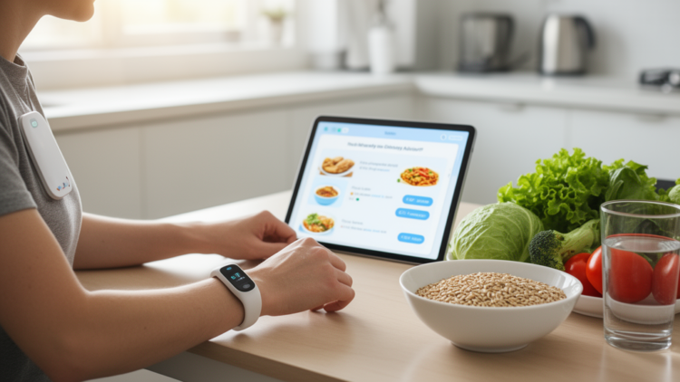 Wearable sensor network with LLM dietary advisor shows promise in simulations