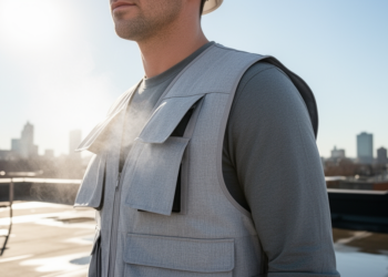 Sweat-Powered Fabric Flaps Open to Cool Workers in Extreme Heat Without Electricity