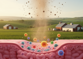 How Farm Air Pollution May Reach the Gut and Drive Metabolic Disease