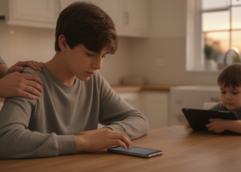 Strict digital parenting linked to less teen screen time, but effects fade with age