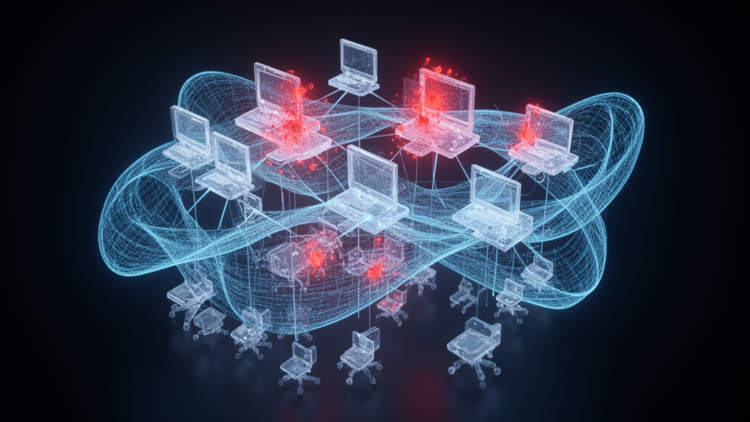 Boosted physics-informed neural network tracks computer virus spread with vertical transmission
