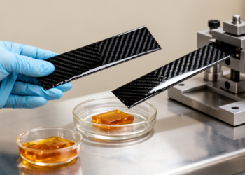 CO2-derived vitrimer epoxy matches conventional carbon fiber composites in tensile strength while adding recyclability