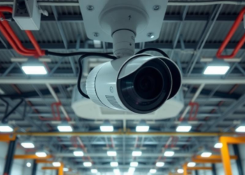 Ceiling camera turns factory video into digital-twin state variables