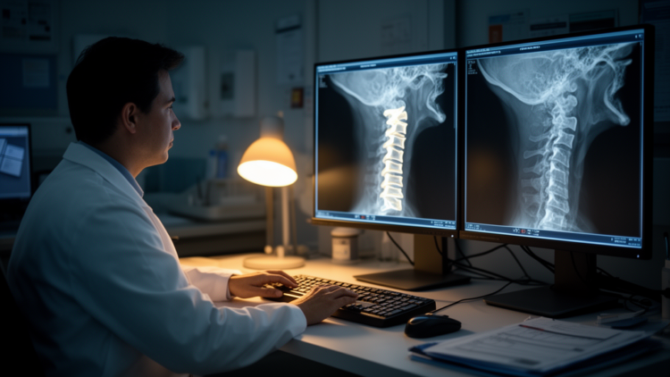 Small AI models learn to spot cervical spine fractures in radiology reports
