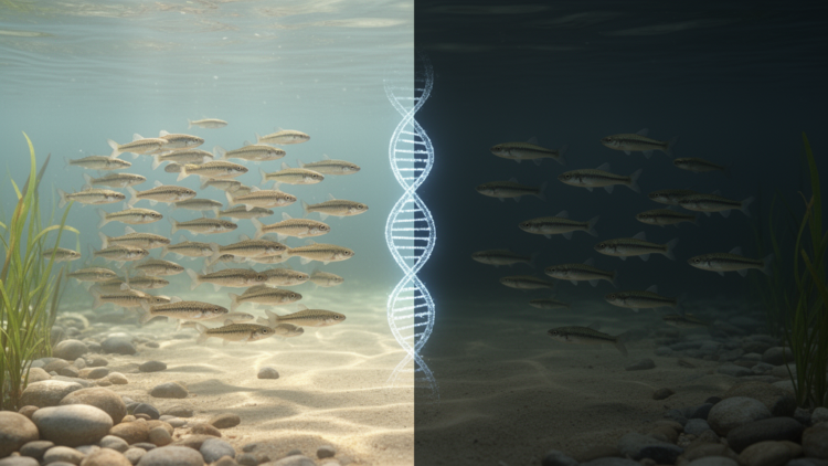 Research report: Recombination rate and efficiency of linked selection in small and large stickleback populations