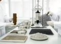Rice husk ash and basalt mesh team up to strengthen weak soils