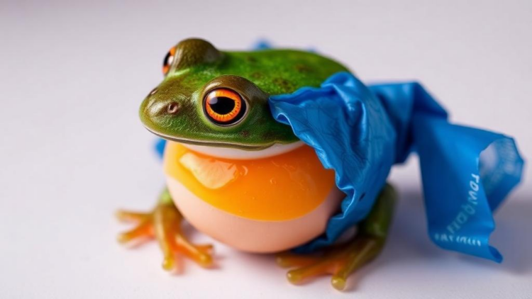 Frog Egg Byproduct Inspires Smart Food Wrap That Changes Color as Food Spoils