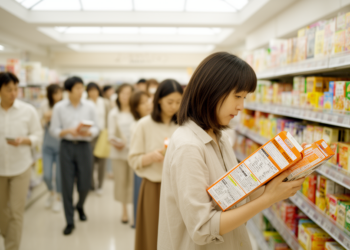 Japanese survey of 60,000 people maps who reads nutrition labels and who does not