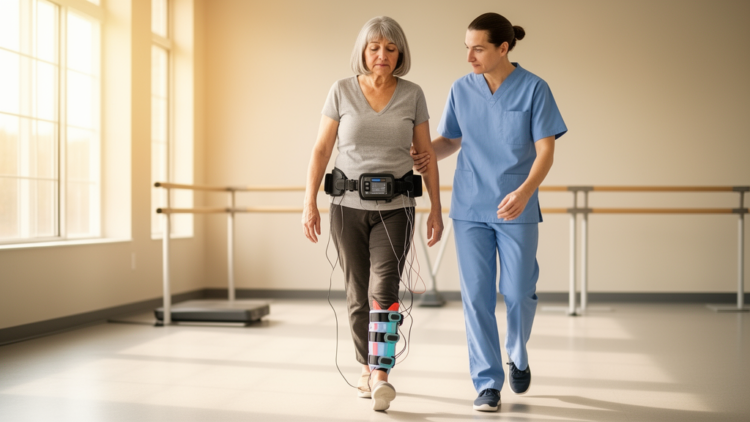 Multichannel FES Gait Rehabilitation Feasible Across Clinic and Home in Advanced MS Case