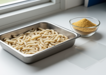 Black soldier fly larvae fractions show promise for food and packaging uses