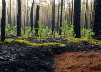 Burned soils creep back toward normal, but carbon lags behind