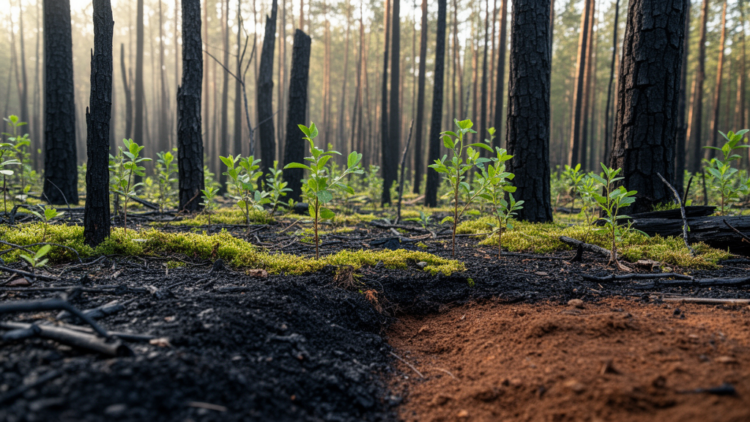 Burned soils creep back toward normal, but carbon lags behind