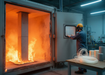 Fire review finds polypropylene fibers and load ratios decide column survival