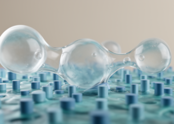 Simulations Reveal How Bubbles Split, Slide or Stick on Tiny Obstacles