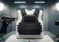 W-shaped Kevlar plates stop 9 mm rounds with under 1 mm of backface deformation