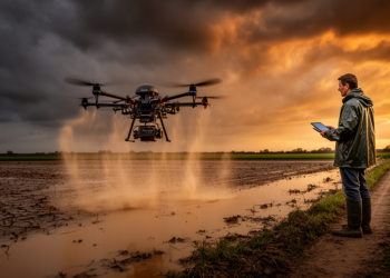 Fuzzy Logic Meets Machine Learning to Keep Farm Drones Flying Through Sandstorms and Floods